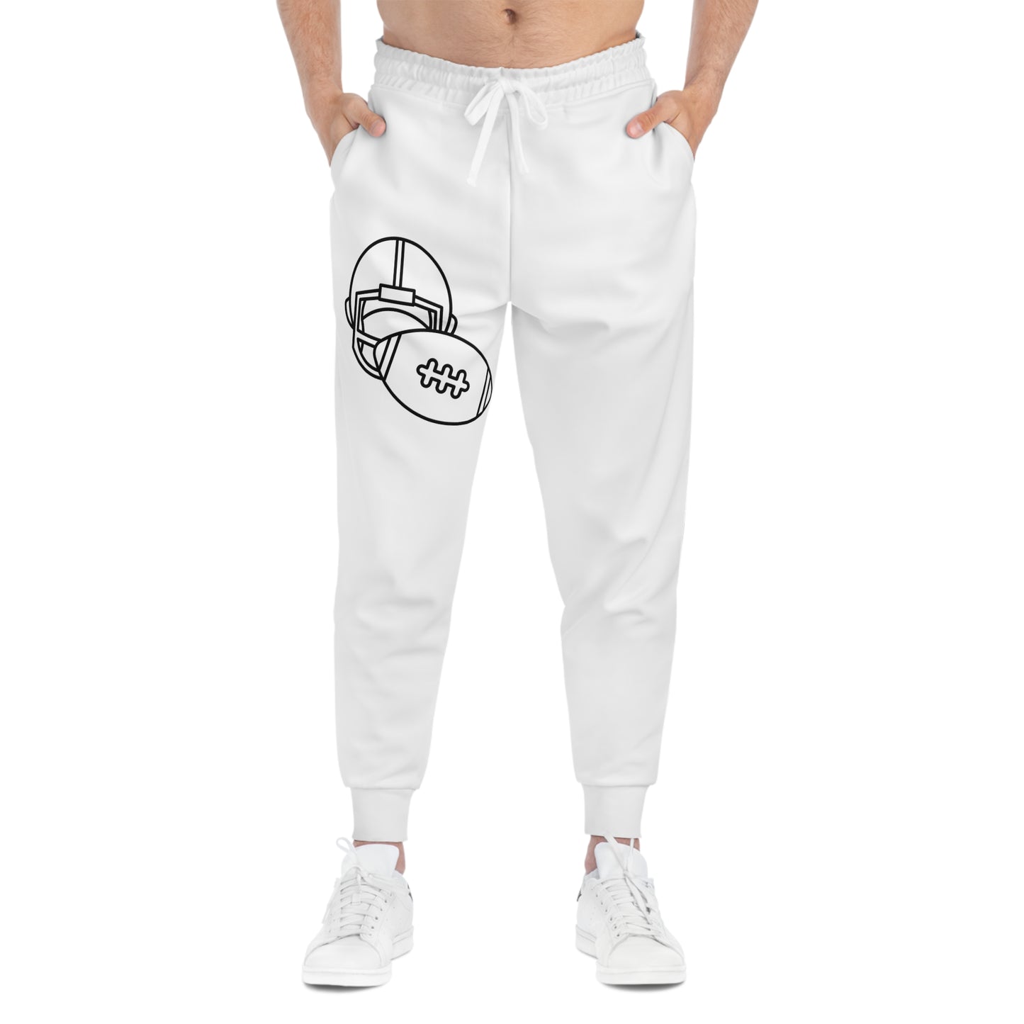 Athletic Joggers: Football White