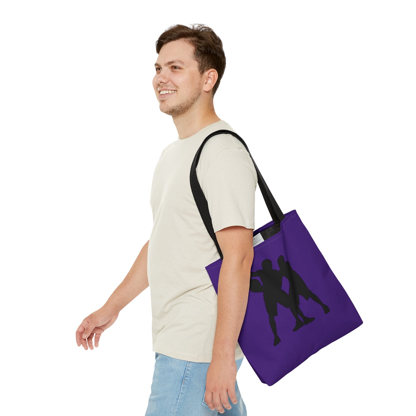 Tote Bag: Basketball Purple