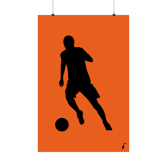 Premium Matte Vertical Posters: Soccer Orange