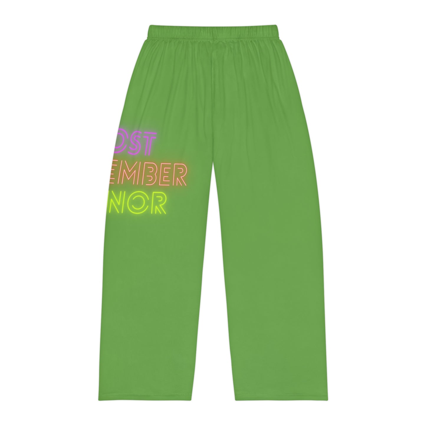 Men's Pajama Pants: Lost Remember Honor Green