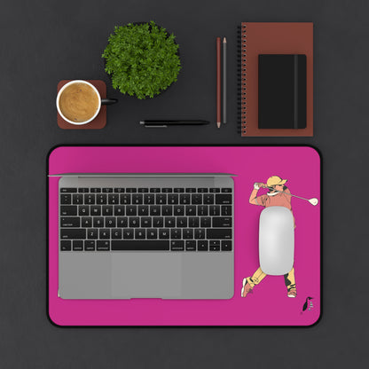 Desk Mat: Golf Pink