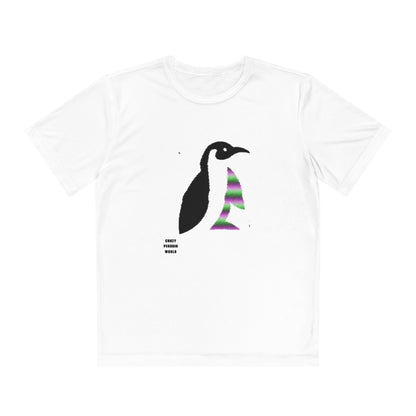 Youth Competitor Tee #1 : Crazy Penguin World Logo 