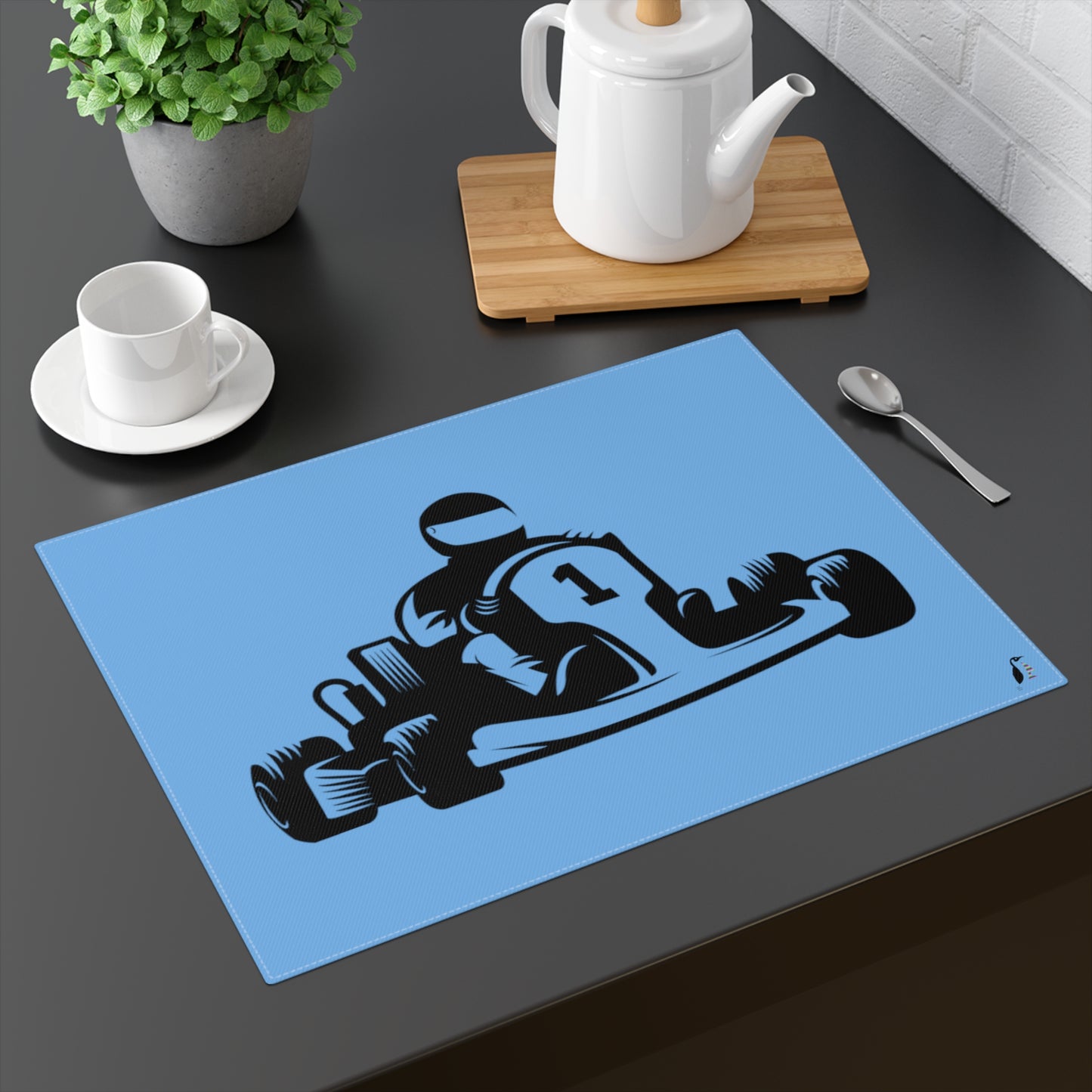 Placemat, 1pc: Racing Lite Blue