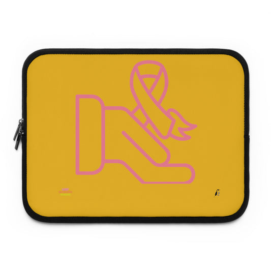 Laptop Sleeve: Fight Cancer Yellow