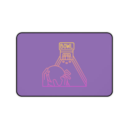 Desk Mat: Bowling Lite Purple