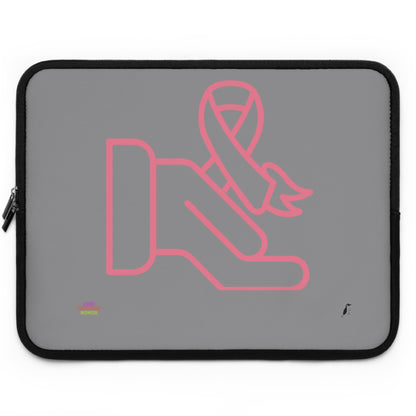 Laptop Sleeve: Fight Cancer Grey