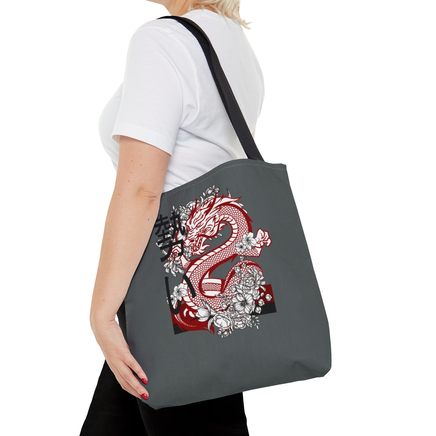 Tote Bag: Dragons Dark Grey