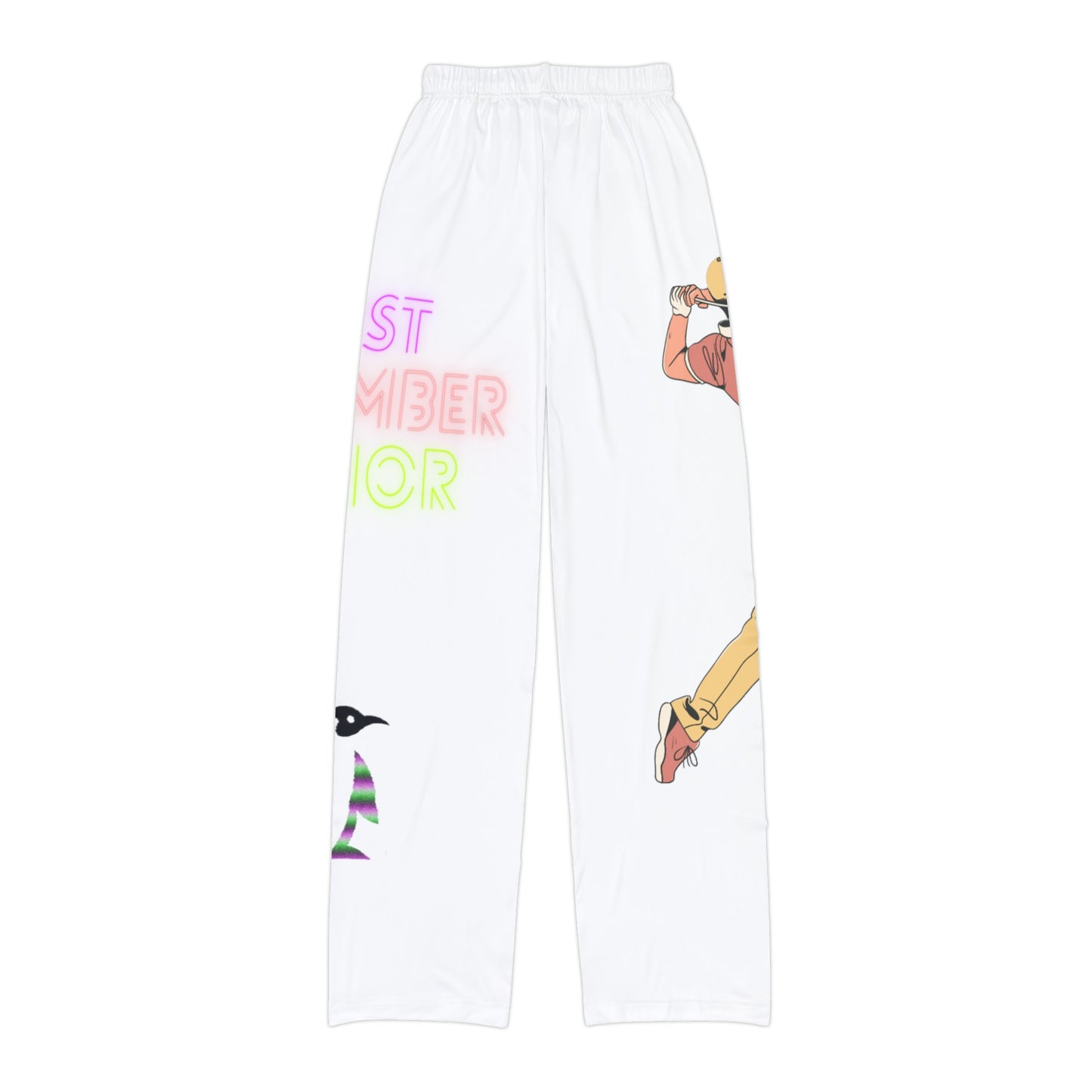 Kids Pajama Pants: Golf White