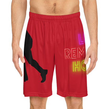 Basketball Shorts: Hockey Dark Red