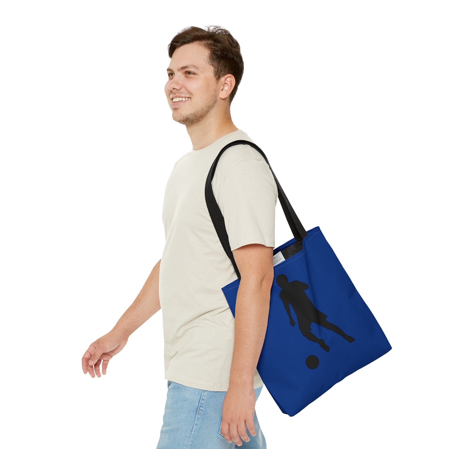 Tote Bag: Soccer Dark Blue