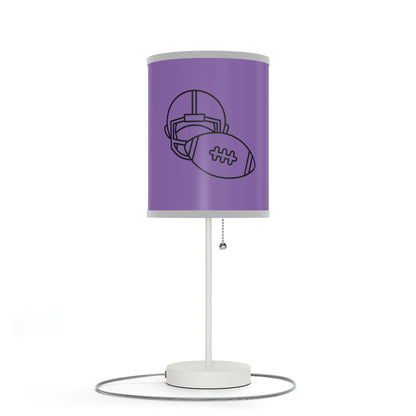 Lamp on a Stand, US|CA plug: Football Lite Purple