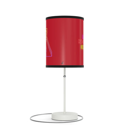 Lamp on a Stand, US|CA plug: Bowling Dark Red