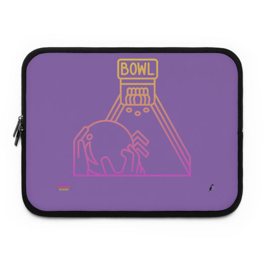 Laptop Sleeve: Bowling Lite Purple