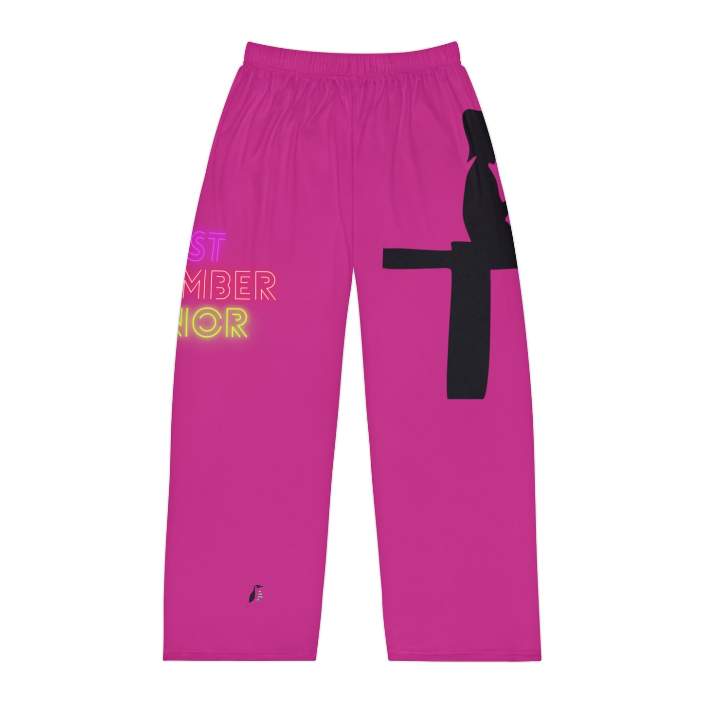 Men's Pajama Pants: Fishing Pink