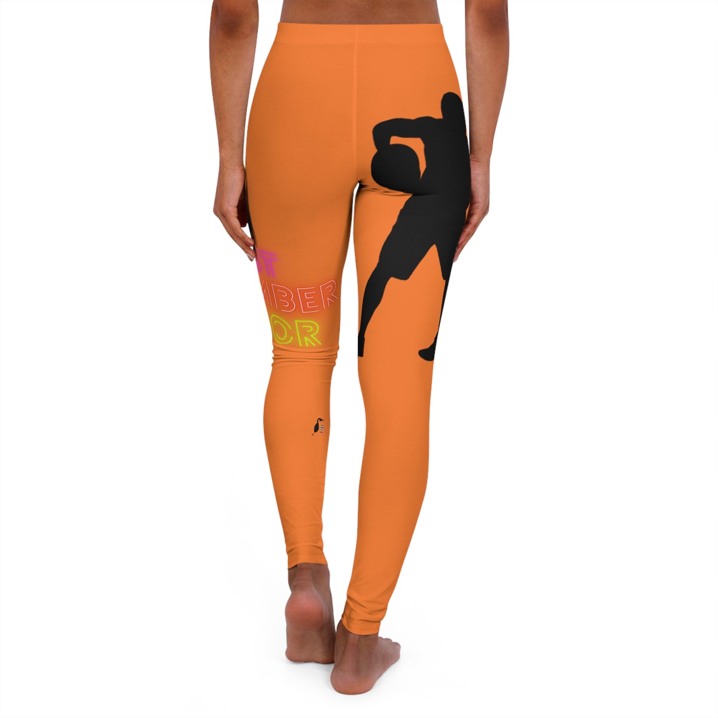 Women's Spandex Leggings: Basketball Crusta