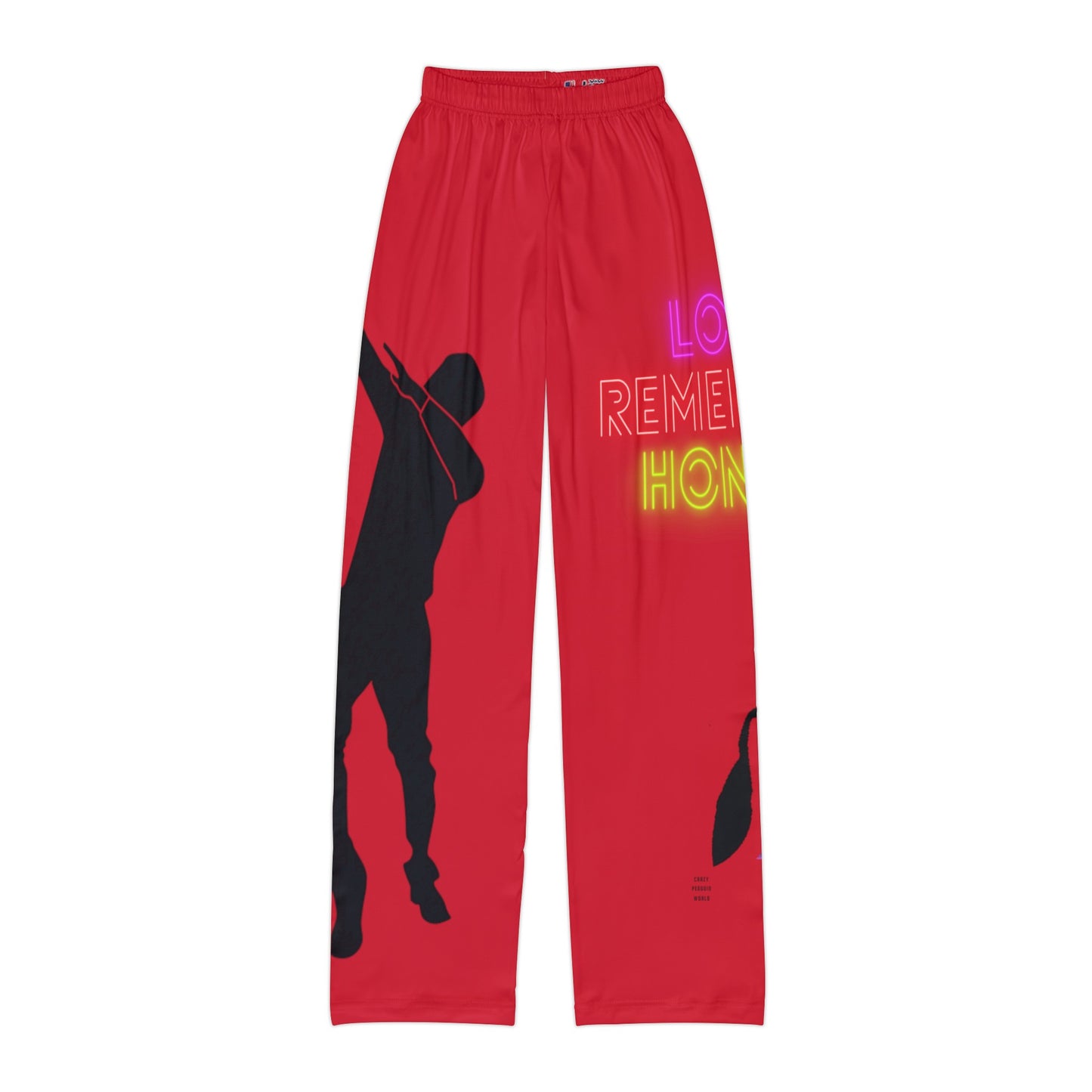 Kids Pajama Pants: Dance Dark Red