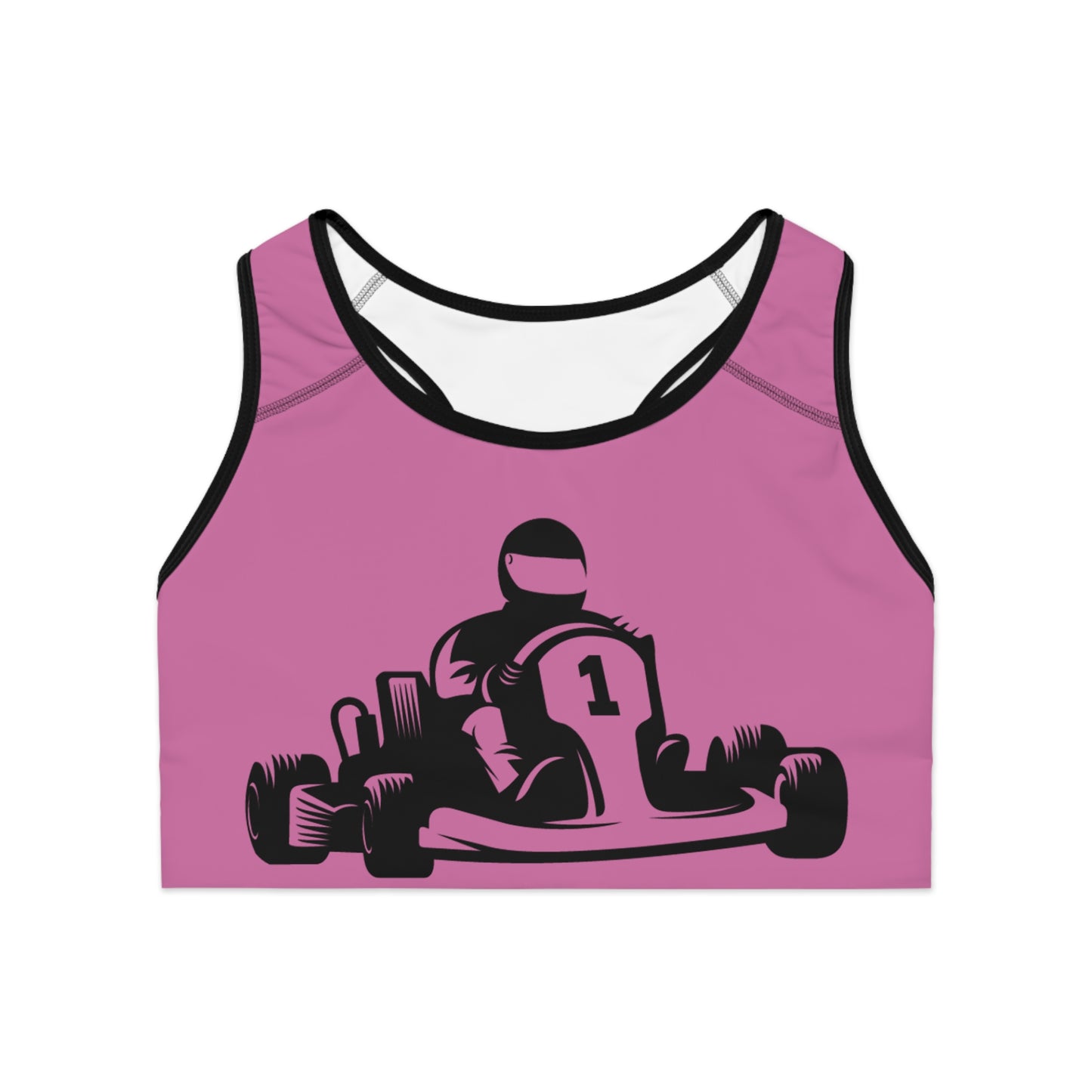 Sports Bra: Racing Lite Pink