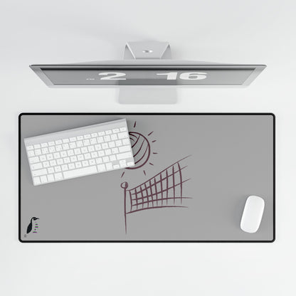 Desk Mats: Volleyball Lite Grey