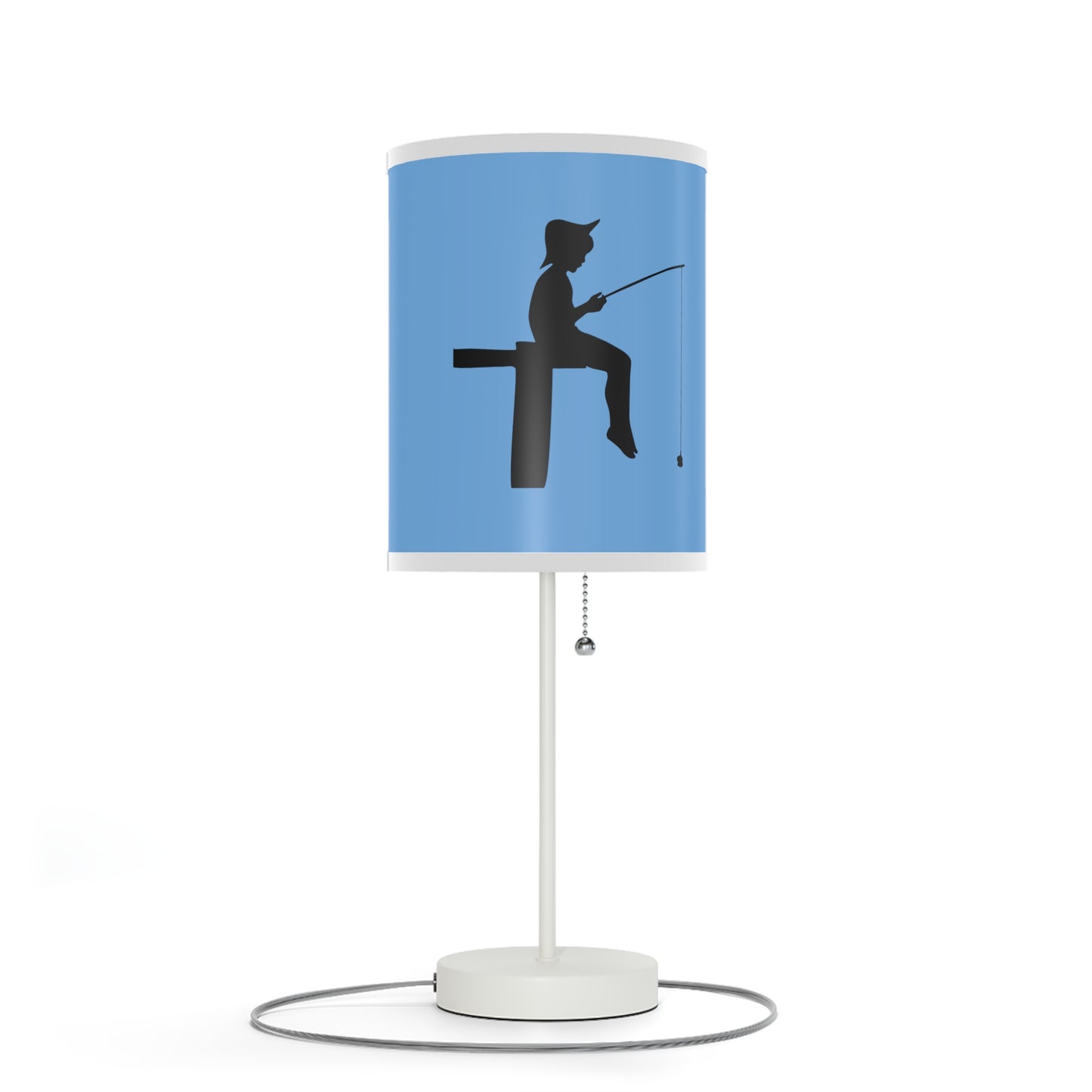 Lamp on a Stand, US|CA plug: Fishing Lite Blue