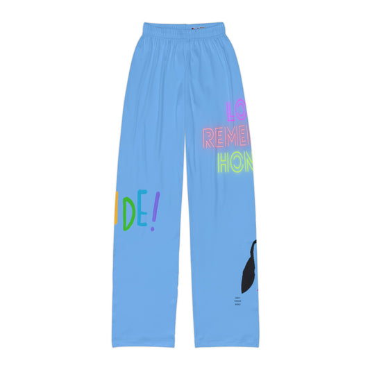 Kids Pajama Pants: LGBTQ Pride Lite Blue