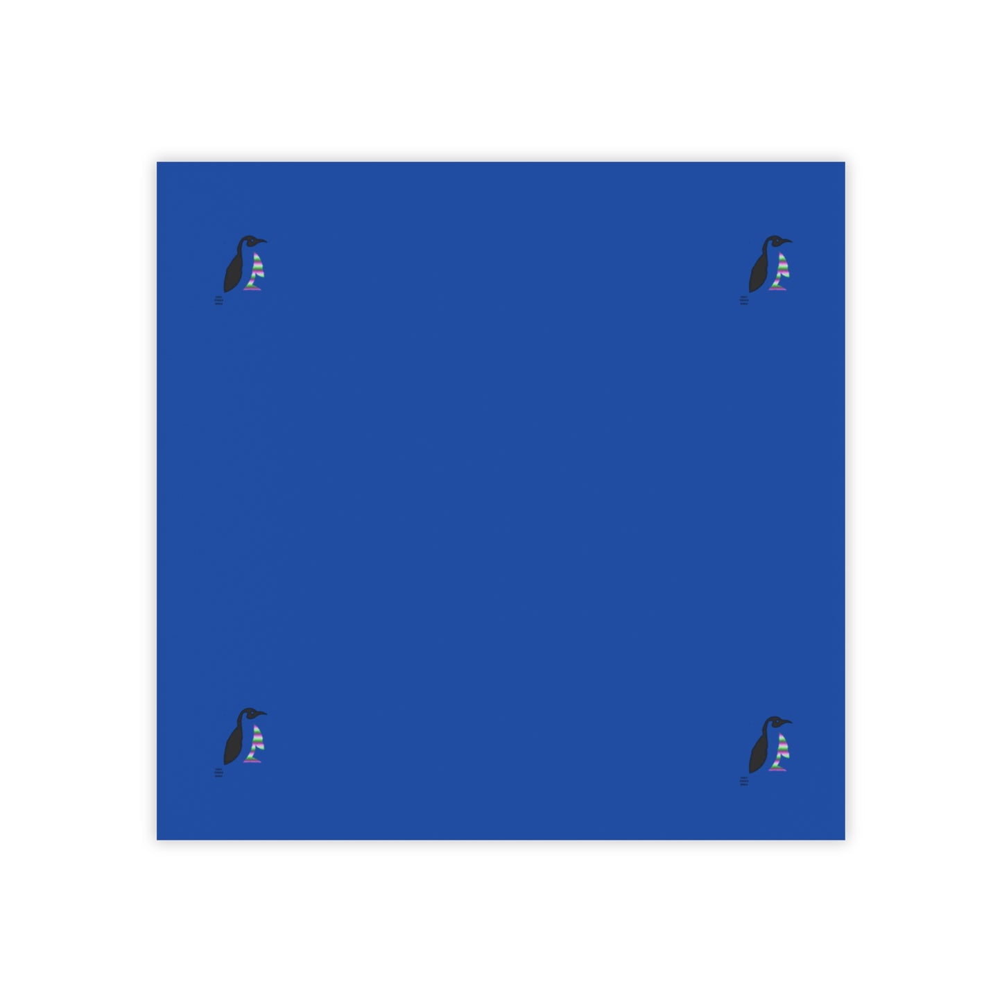 Post-it® Note Pads: Crazy Penguin World Logo Dark Blue