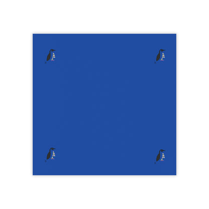 Post-it® Note Pads: Crazy Penguin World Logo Dark Blue