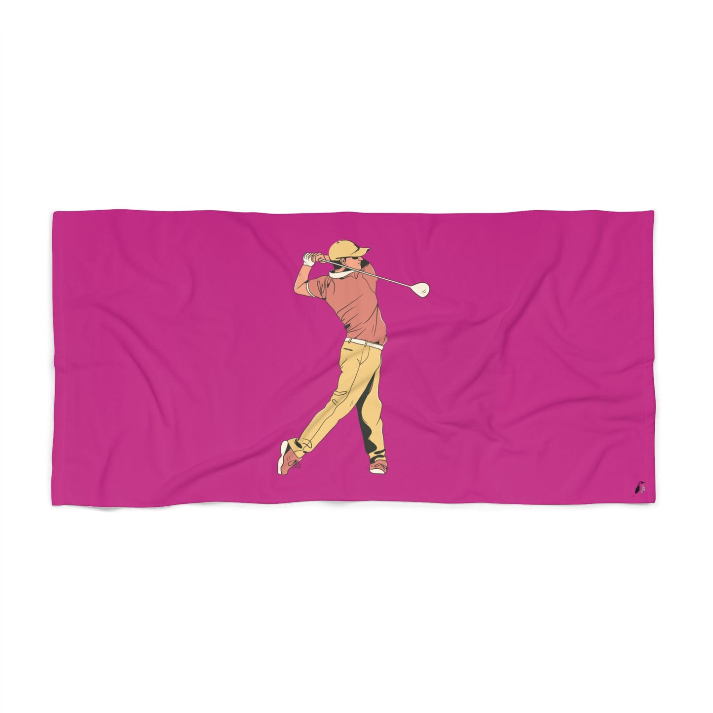Beach Towel: Golf Pink