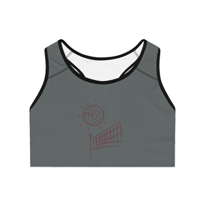 Sports Bra: Volleyball Dark Grey