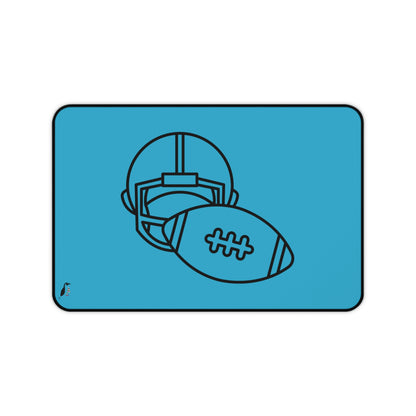 Desk Mat: Football Turquoise