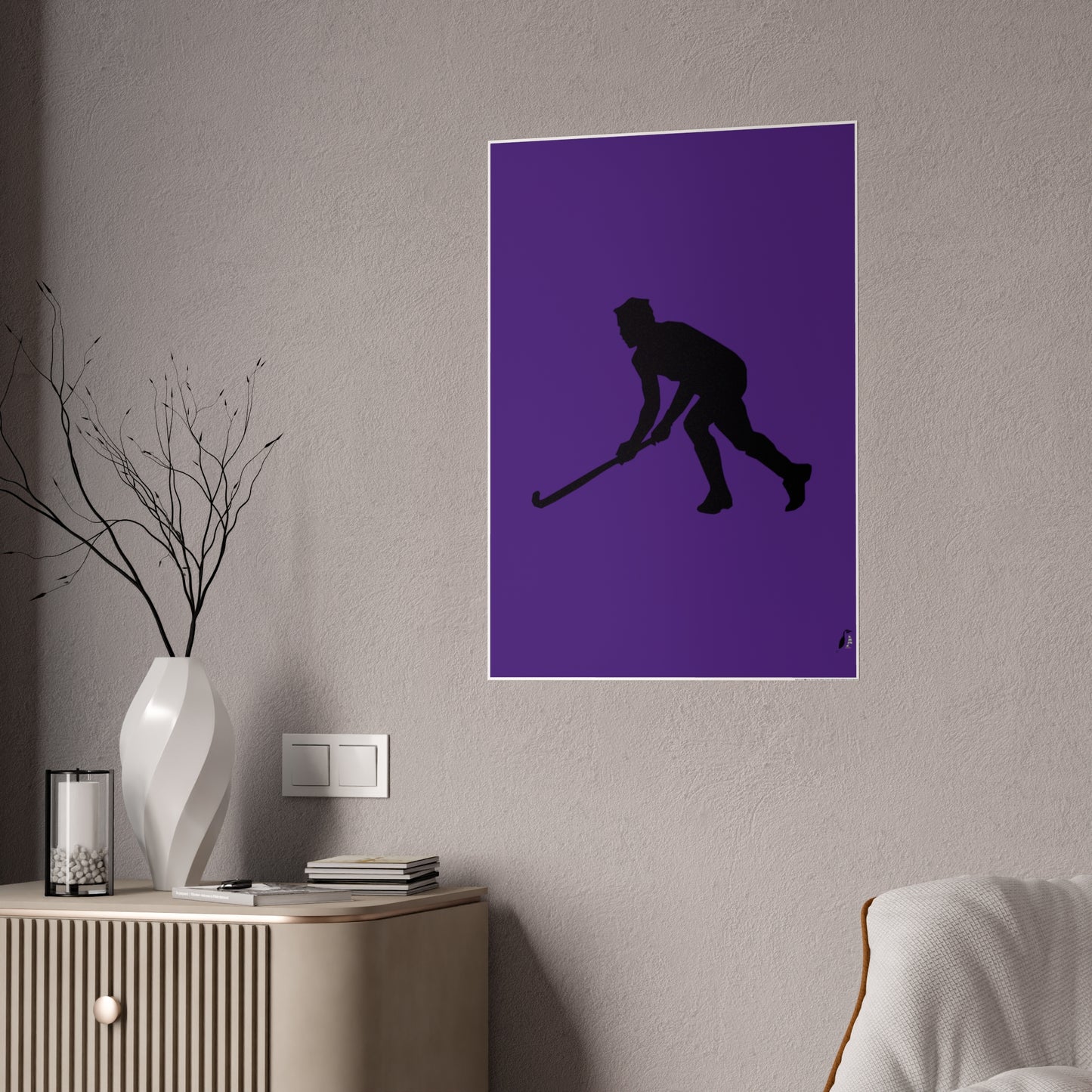 Gloss Posters: Hockey Purple