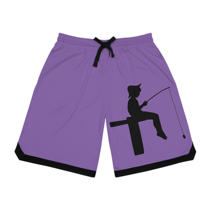 Basketball Rib Shorts: Fishing Lite Purple