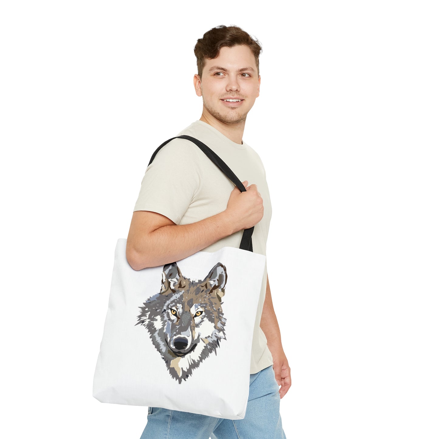 Tote Bag: Wolves White