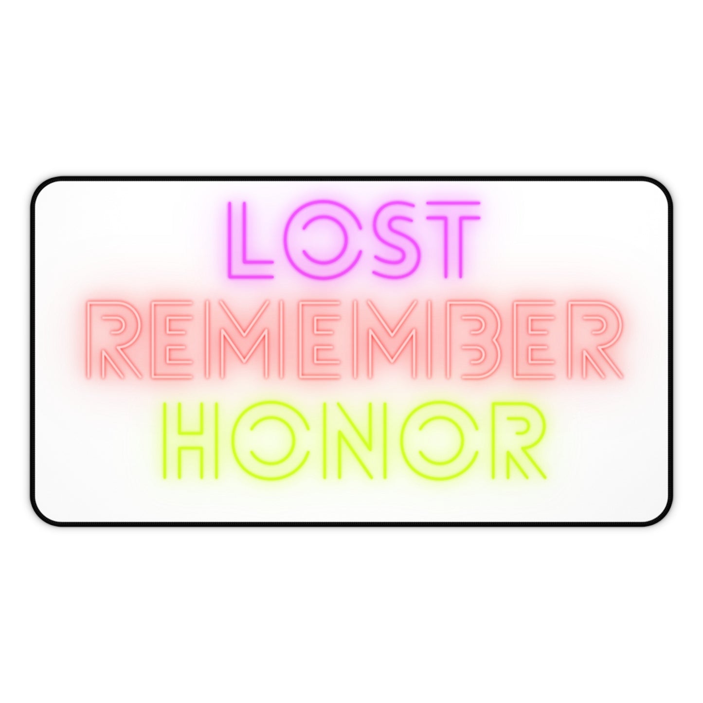 Desk Mat: Lost Remember Honor White