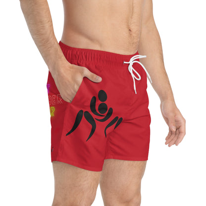 Swim Trunks: Wrestling Dark Red