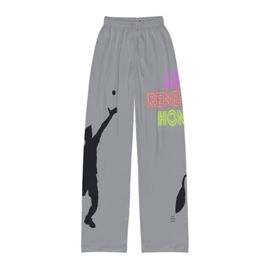 Kids Pajama Pants: Tennis Grey