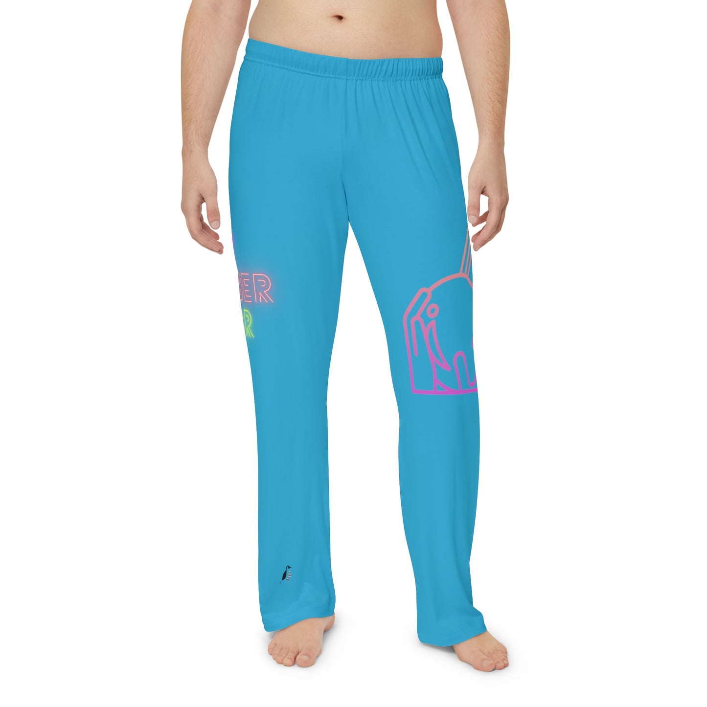 Men's Pajama Pants: Bowling Turquoise