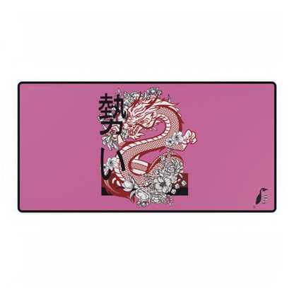 Desk Mats: Dragons Lite Pink