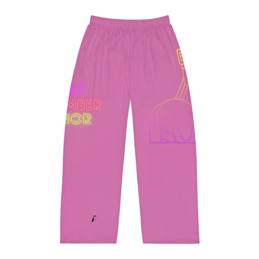 Men's Pajama Pants: Bowling Lite Pink