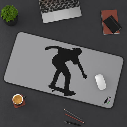 Desk Mat: Skateboarding Grey