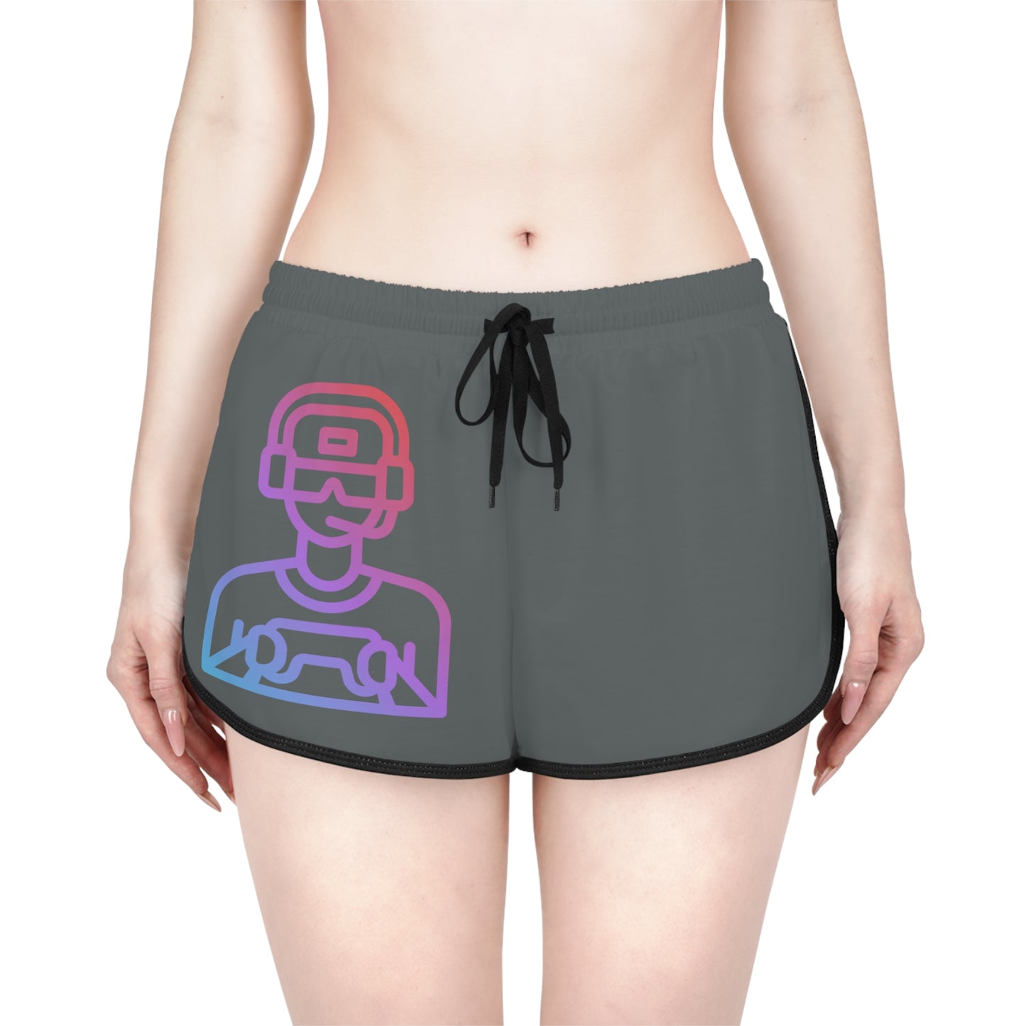 Women's Relaxed Shorts: Gaming Dark Grey