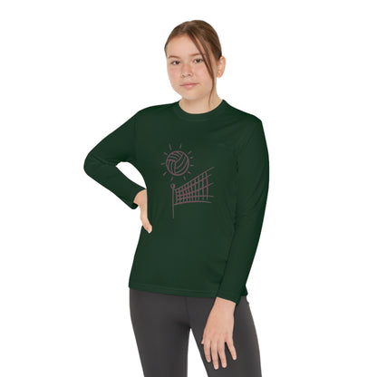 Youth Long Sleeve Competitor Tee: Volleyball