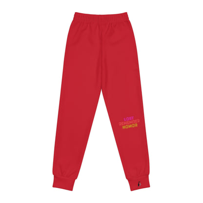 Youth Joggers: Gaming Dark Red