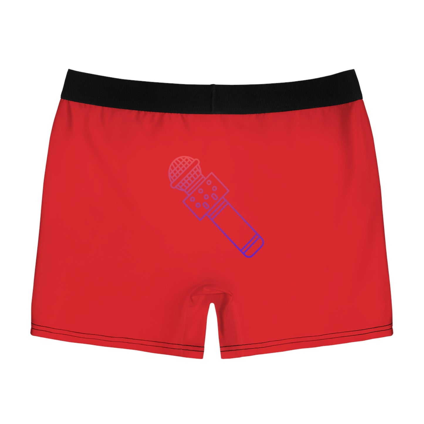 Men's Boxer Briefs: Music Red