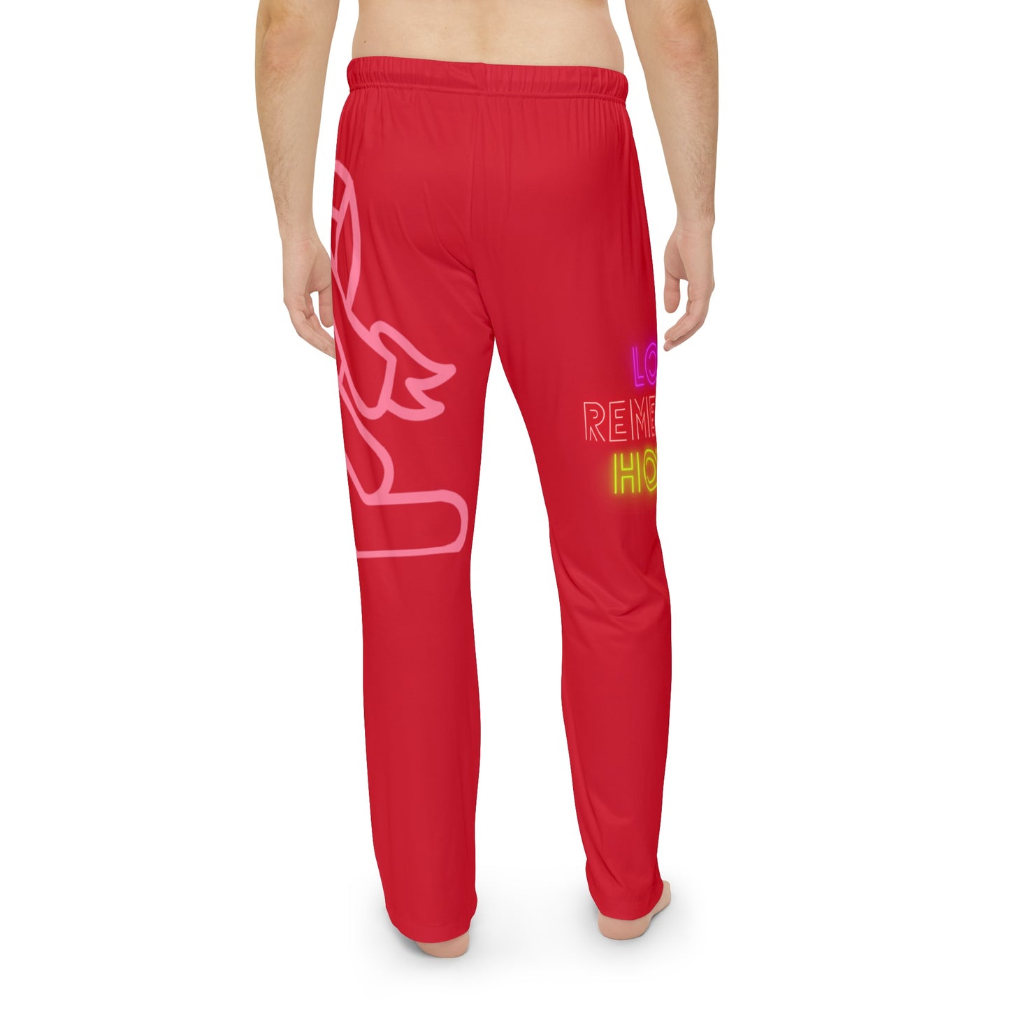 Men's Pajama Pants: Fight Cancer Dark Red