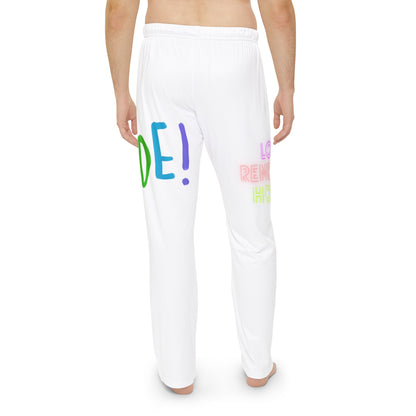 Men's Pajama Pants: LGBTQ Pride White