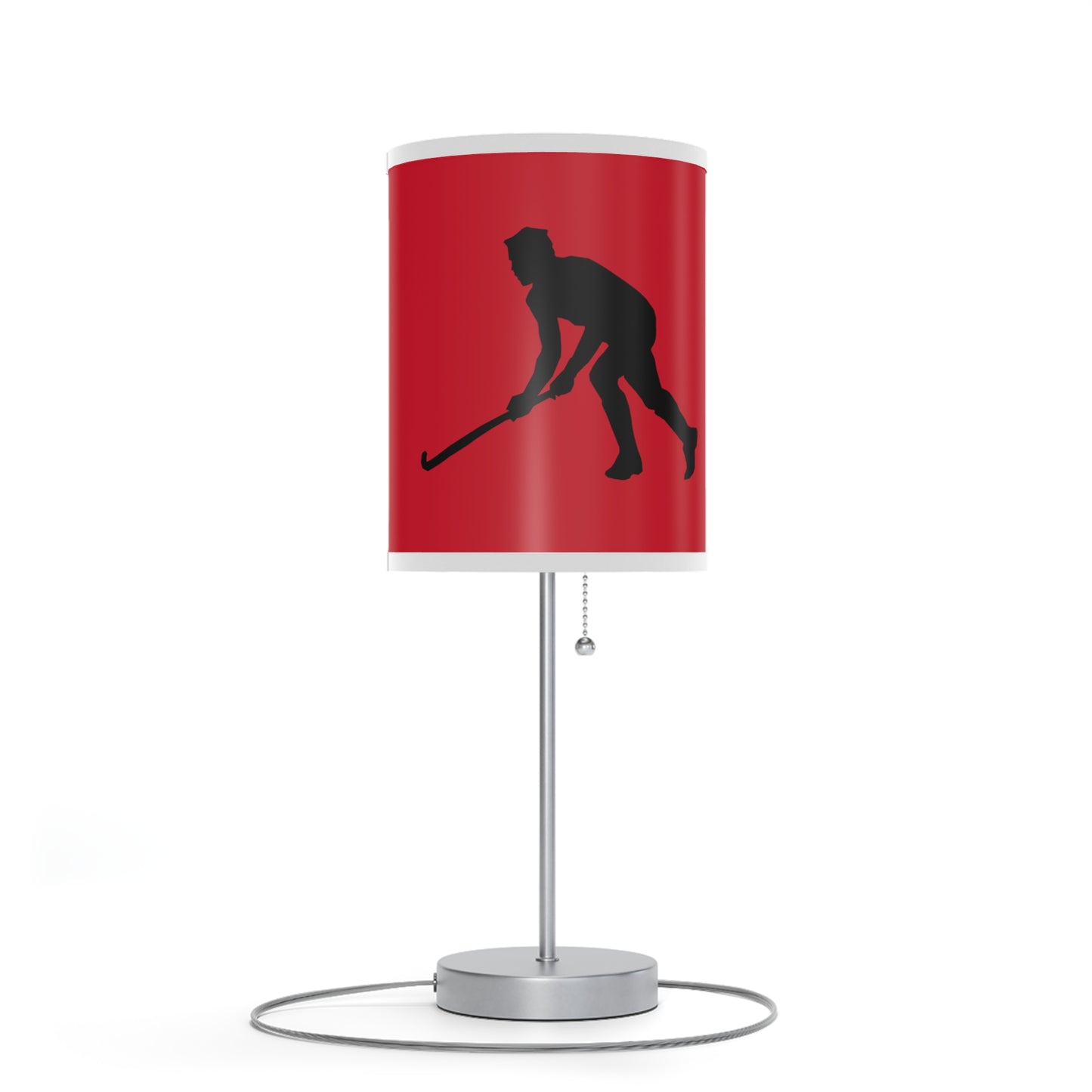 Lamp on a Stand, US|CA plug: Hockey Dark Red