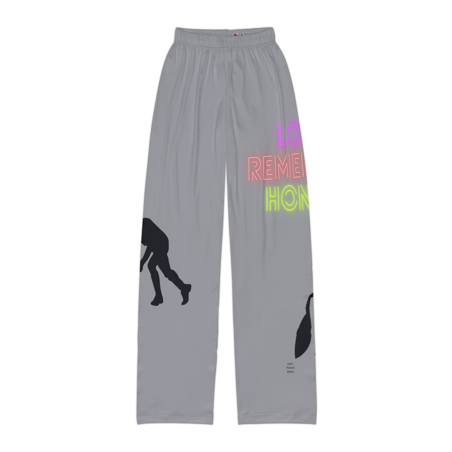 Kids Pajama Pants: Hockey Grey