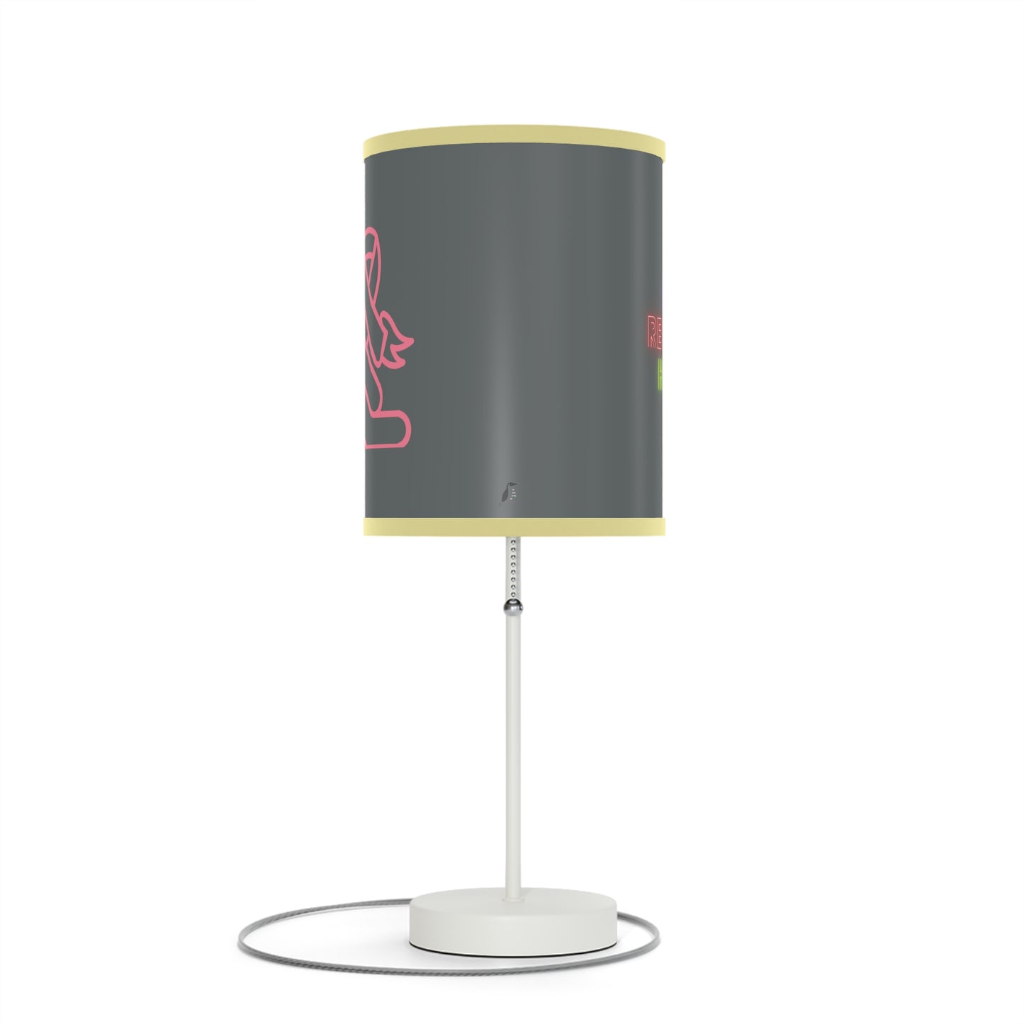 Lamp on a Stand, US|CA plug: Fight Cancer Dark Grey