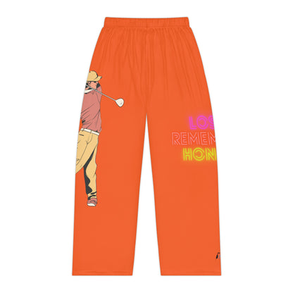 Pambabaeng Pajama Pantalon: Golf Orange