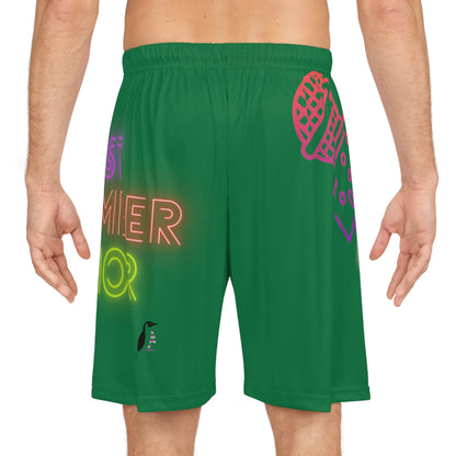 Basketball Shorts: Music Dark Green